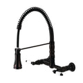 Wall Mount Pull-Down Sprayer Kitchen Faucet Oil Rubbed Bronze R31213