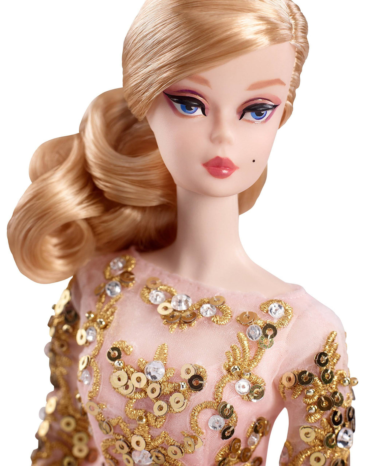 Blush Gold Cocktail Dress Y6996