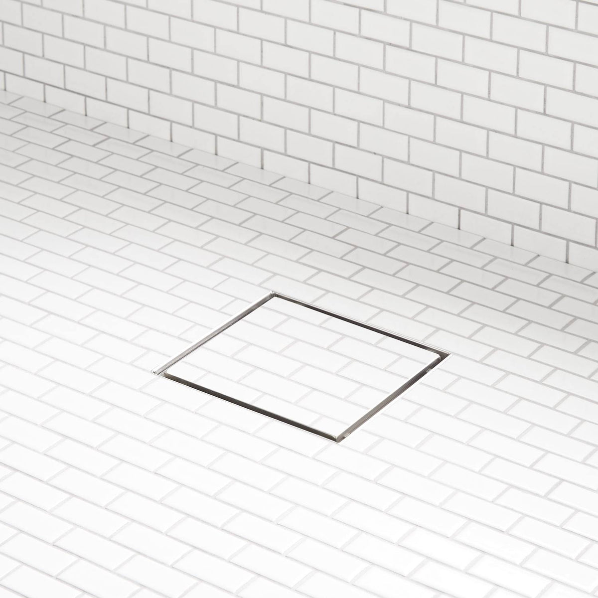 Brushed Stainless Steel Square Shower Drain F2050