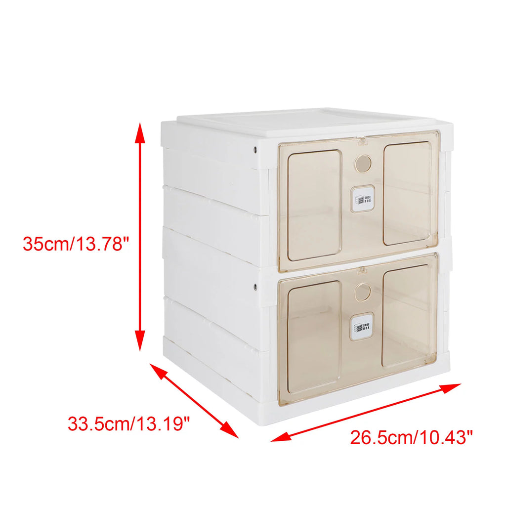 Shoes Box Organizer Containers with Lids F80106