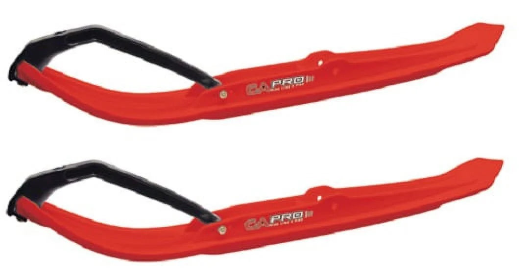 Red MTX Snowmobile Skis Complete Kit P3708