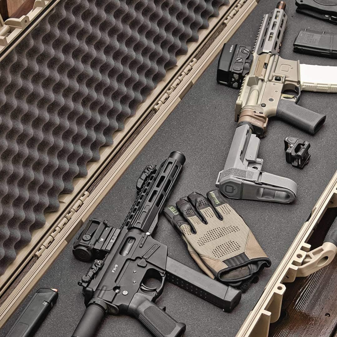 Black Tactical Rifle Case with Foam G228