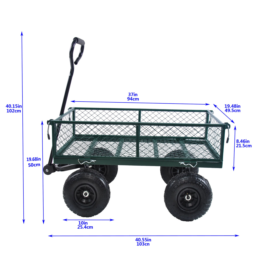 Heavy-Duty Wagon Cart Garden Cart 550lb Capacity Y972404