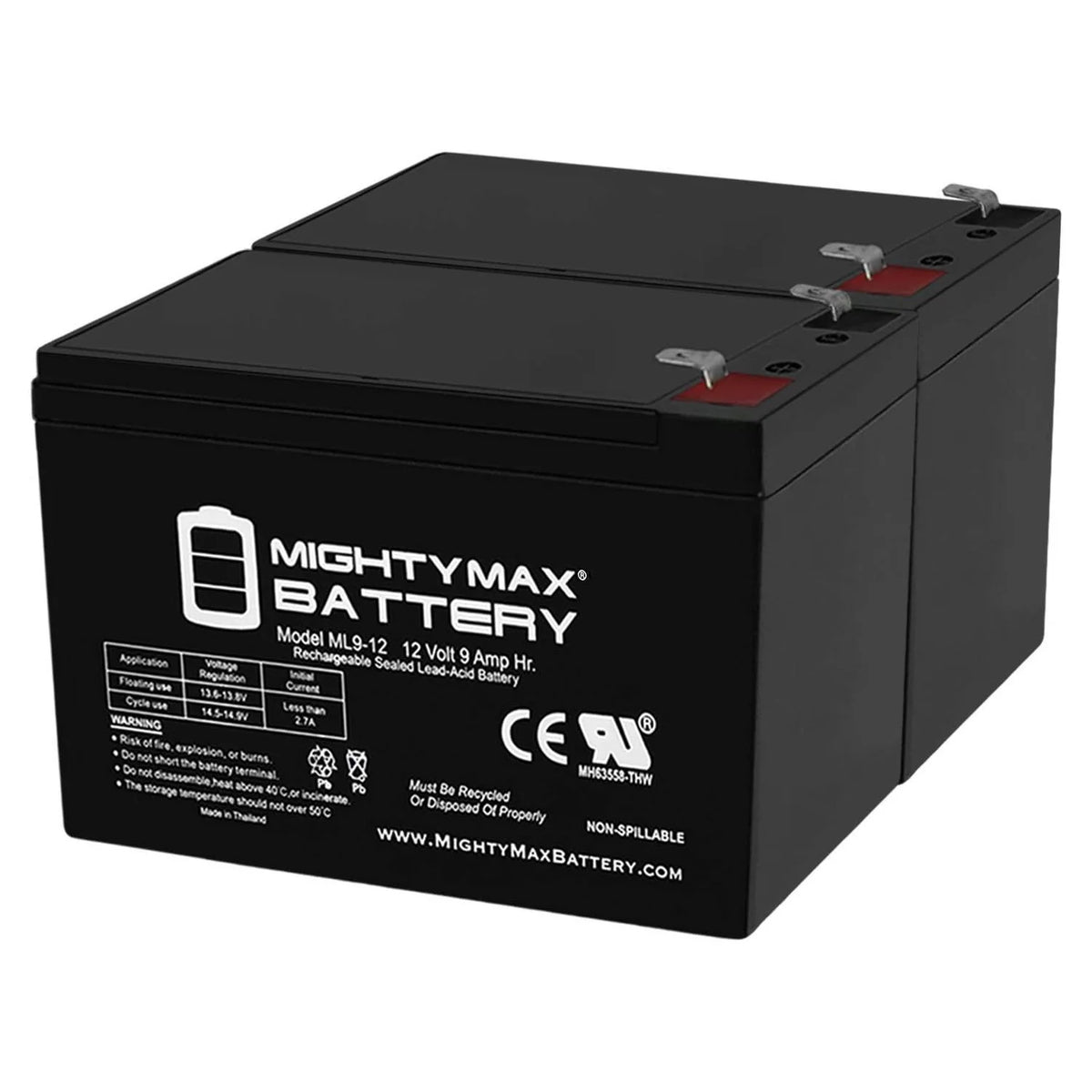 12V 9AH SLA AGM Battery W29762