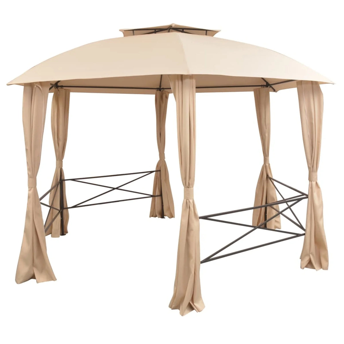 Garden Marquee Pavilion Tent with Curtains 11' 9"x8' 8" Q41627