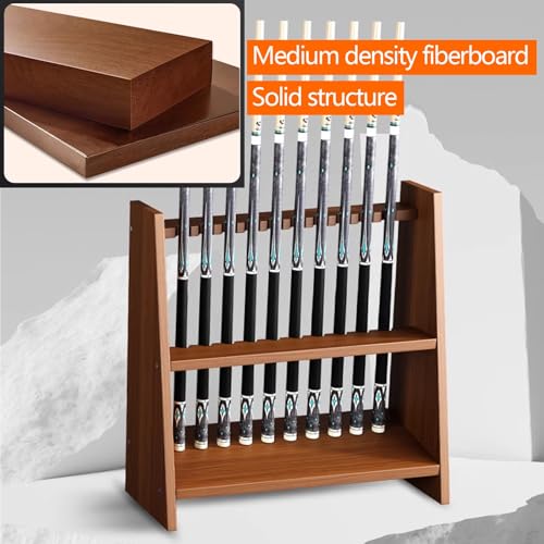 White Portable Pool Cue Rack Stand V57062