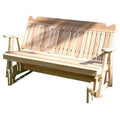 Red Cedar Straight Back Glider Bench D574