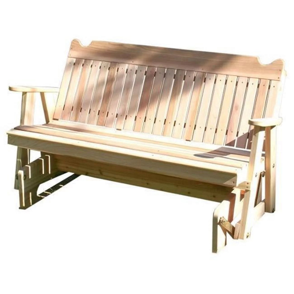 Red Cedar Straight Back Glider Bench D574