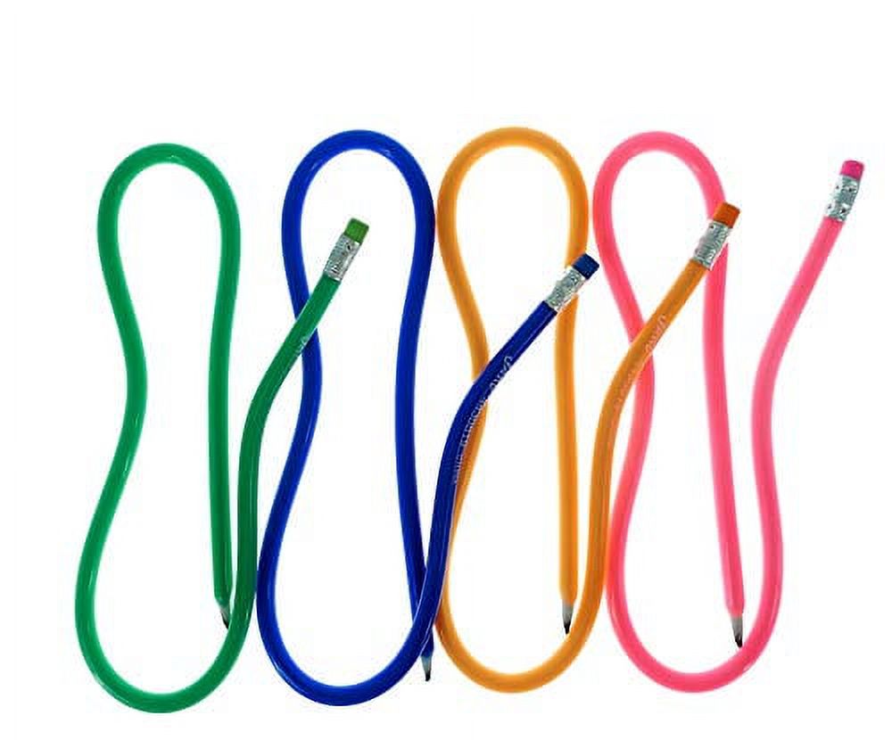Bendy Pencil 20" Long 8 Units Assorted Color V62227