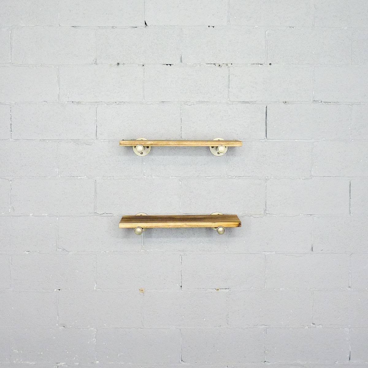 2-Piece Industrial Farmhouse Wall Shelf Set C18299