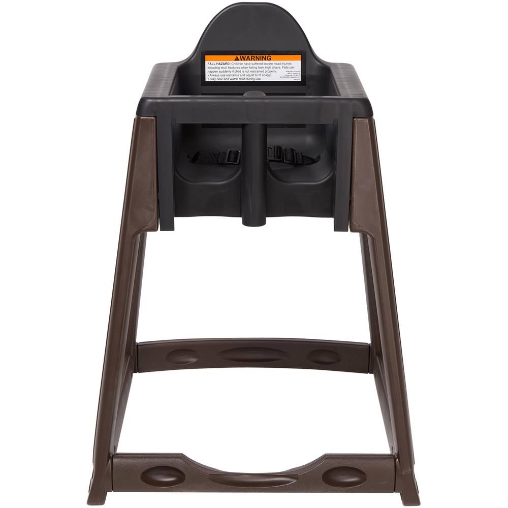 Brown High Chair with Black Seat P65110