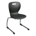 Black Cantilever Plastic Classroom Chair, Set of 2 G1783