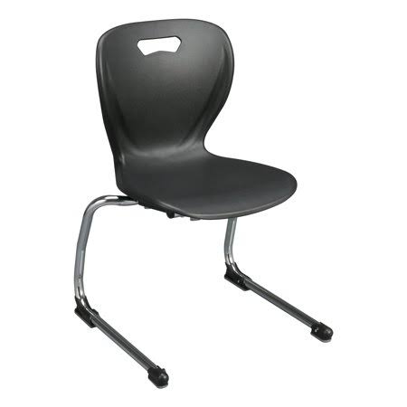 Black Cantilever Plastic Classroom Chair, Set of 2 G1783