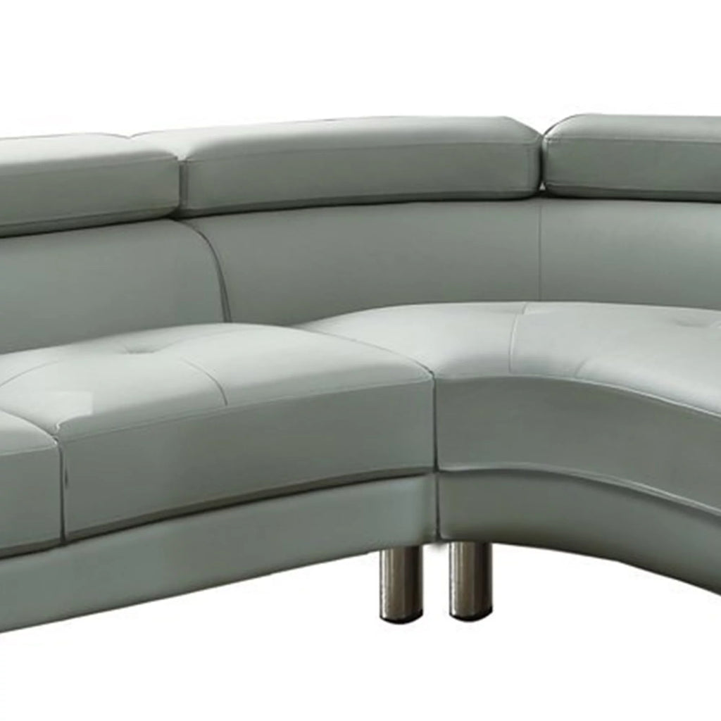 Faux Leather 2 Piece Sectional S678
