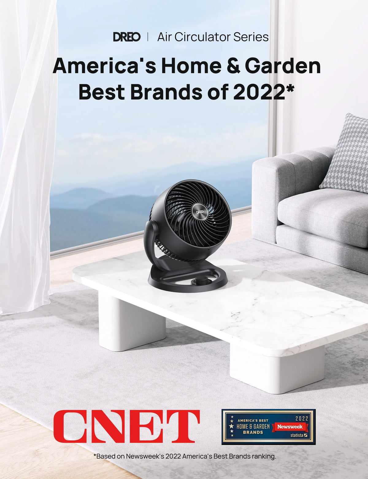 Desk Fan 70ft Airflow 3 Speeds L717