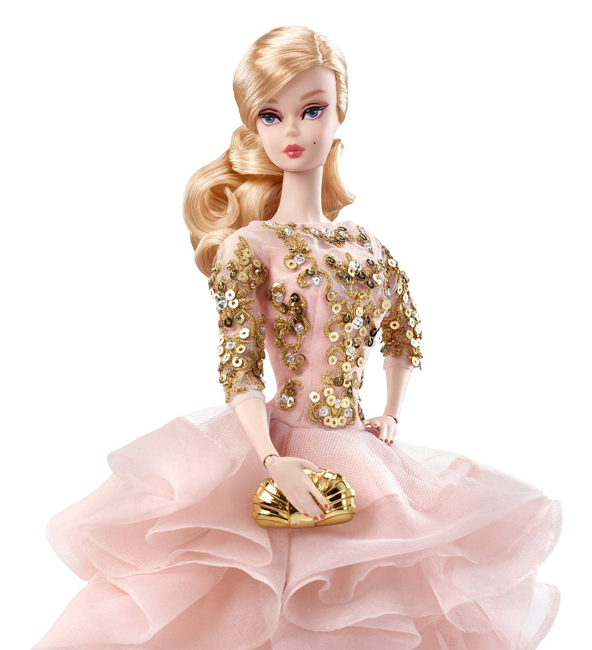 Blush Gold Cocktail Dress Y6996