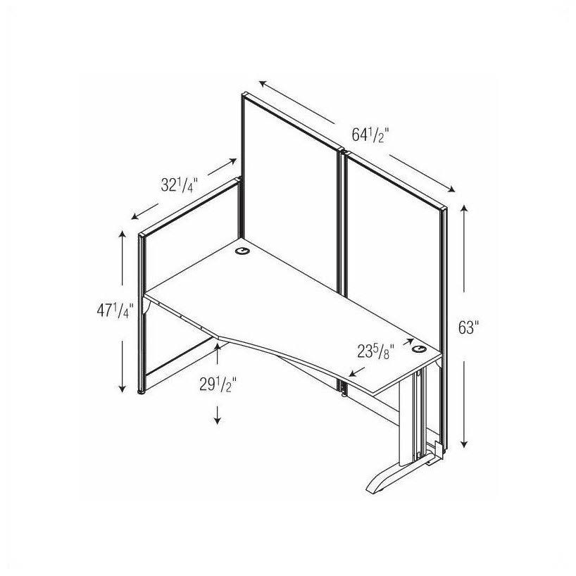 Straight Workstation (Box 2 of 2) X620604