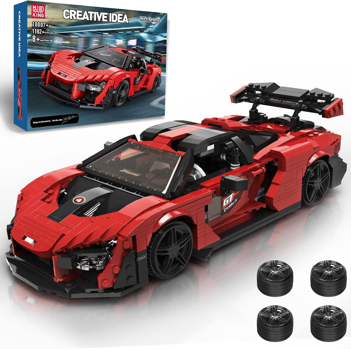 1:12 Scale Building Toys Car Building Kits (1182 Pieces) Pack of 2 Z9128