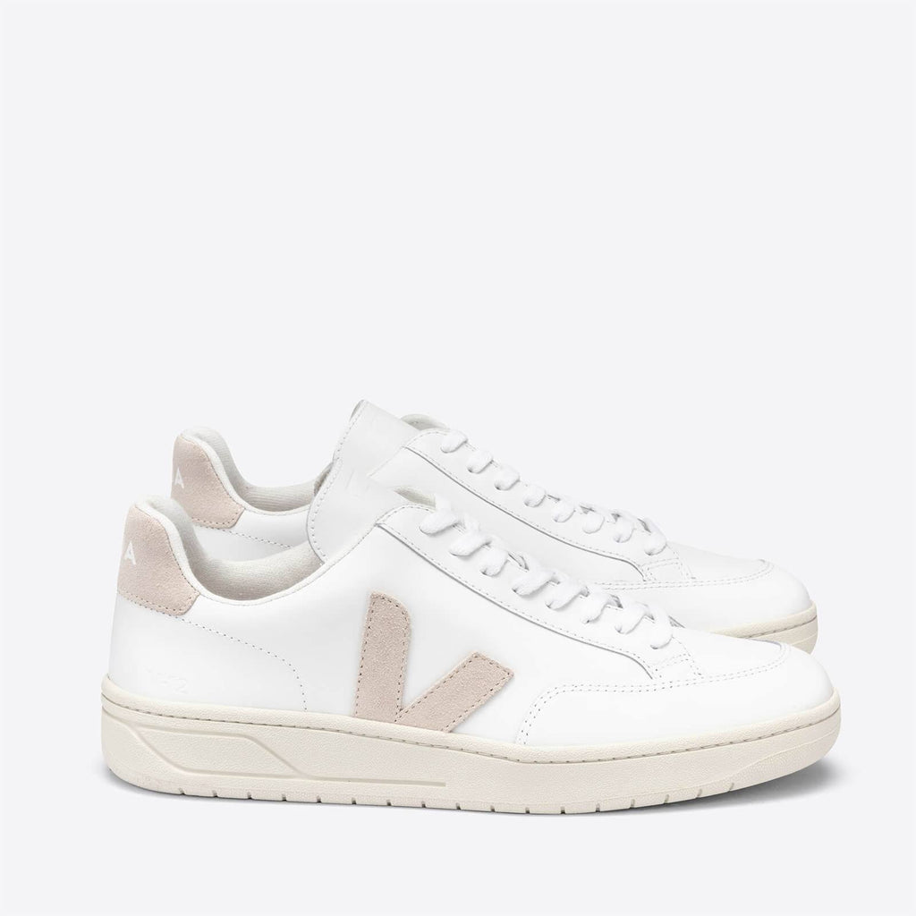 White Sable Leather Sneakers Z16967