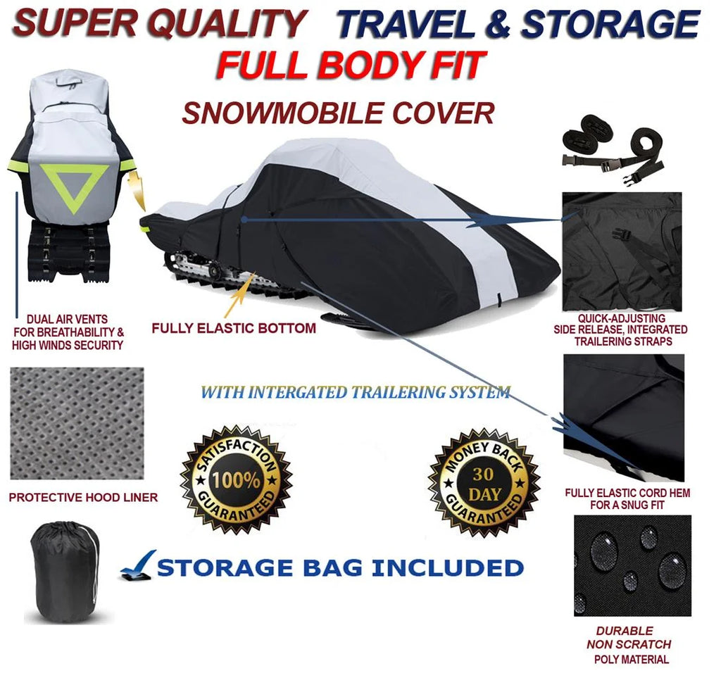 600 Denier Full Fit Snowmobile Travel and Storage Cover Z8224