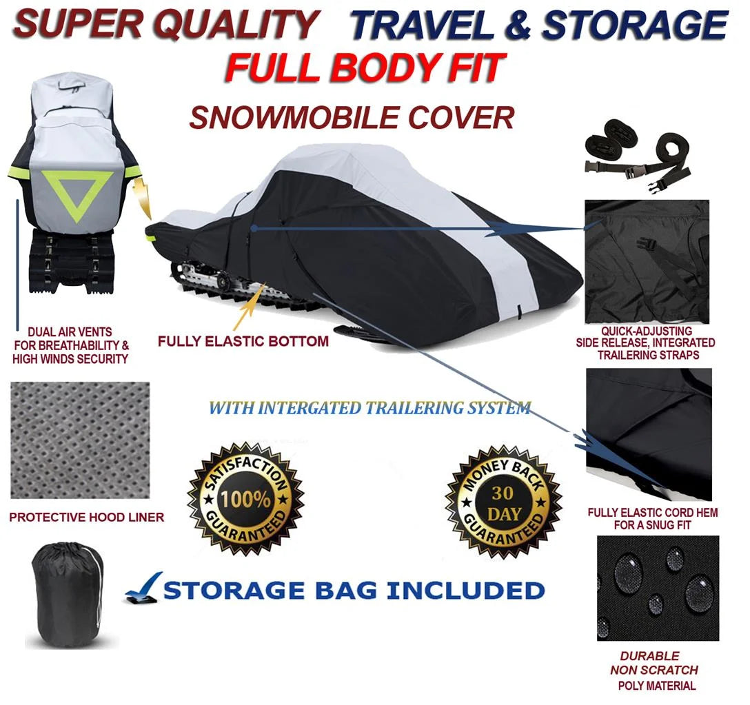 600 Denier Full Fit Snowmobile Travel and Storage Cover Z8224
