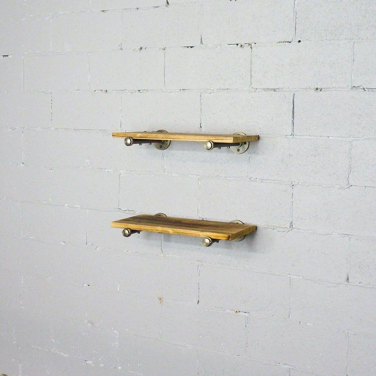 2-Piece Industrial Farmhouse Wall Shelf Set C18299