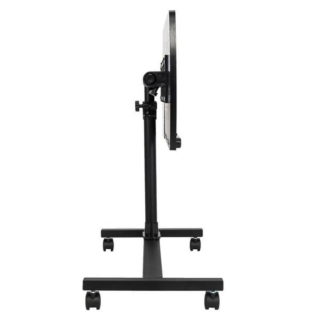 Portable Rolling Laptop Desk, Adjustable Height, Black B995