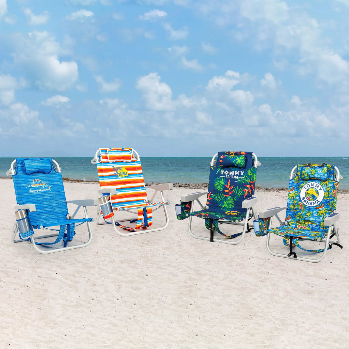 2-Pack Lay Flat Reclining Beach Chair D645174