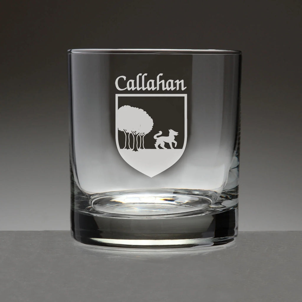 Set of 4 Etched Tumbler Glasses Q92937
