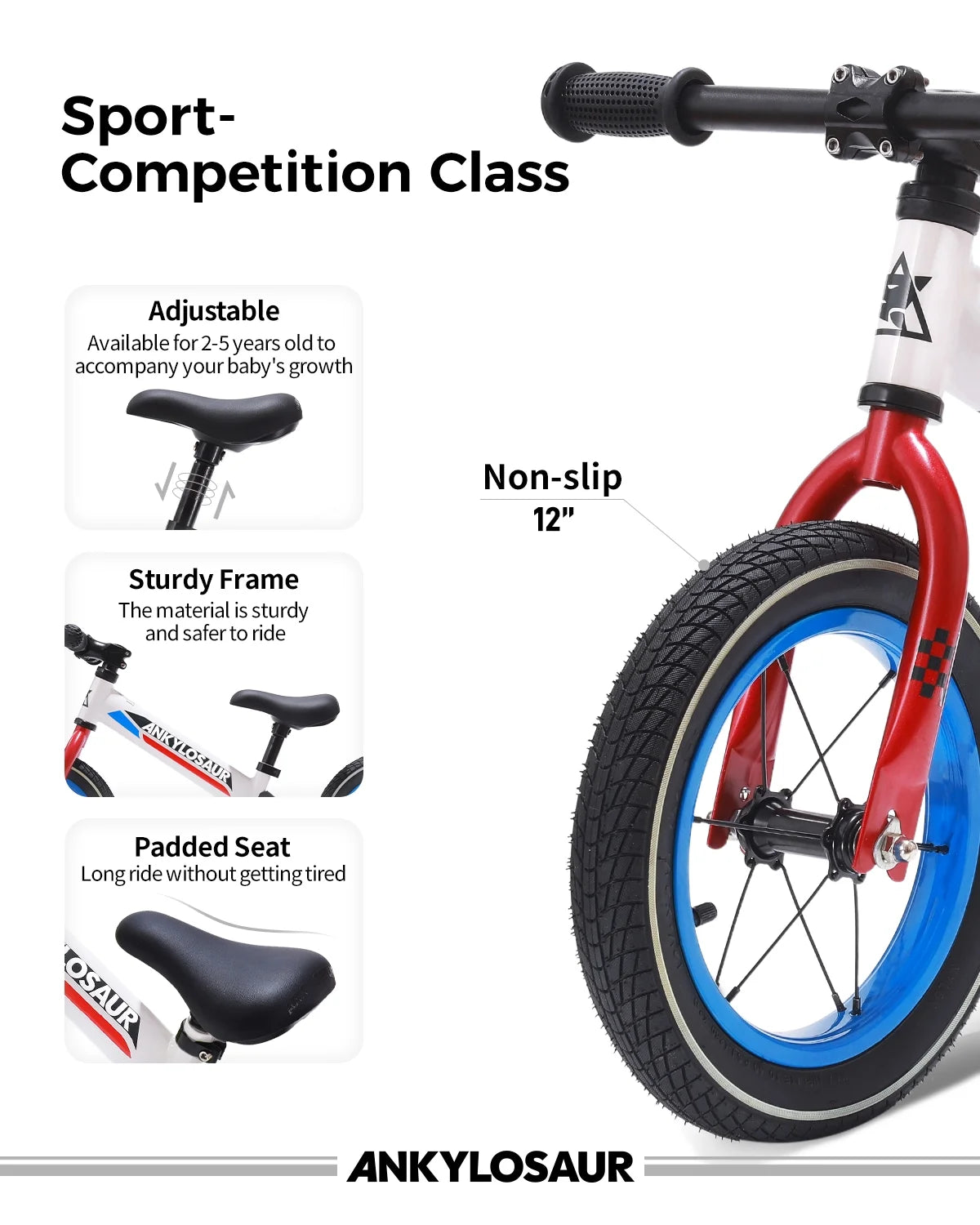 Balance Bike with Adjustable Seat Height S2361
