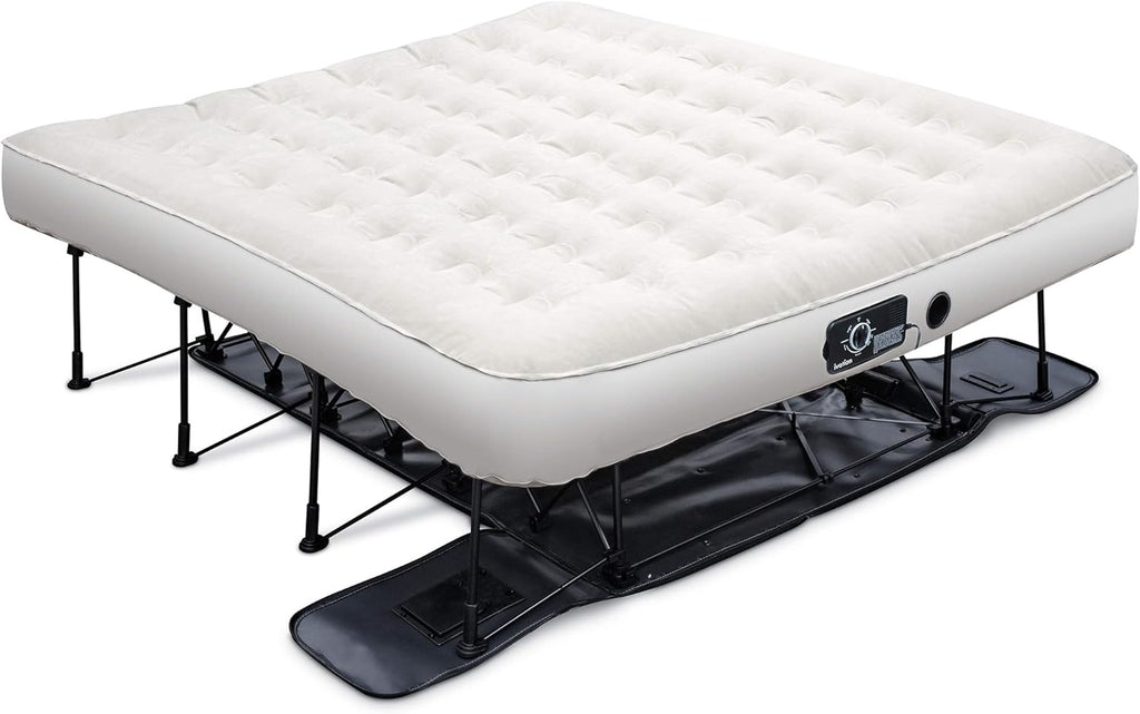 Queen Air Mattress with Frame & Rolling Case P97824