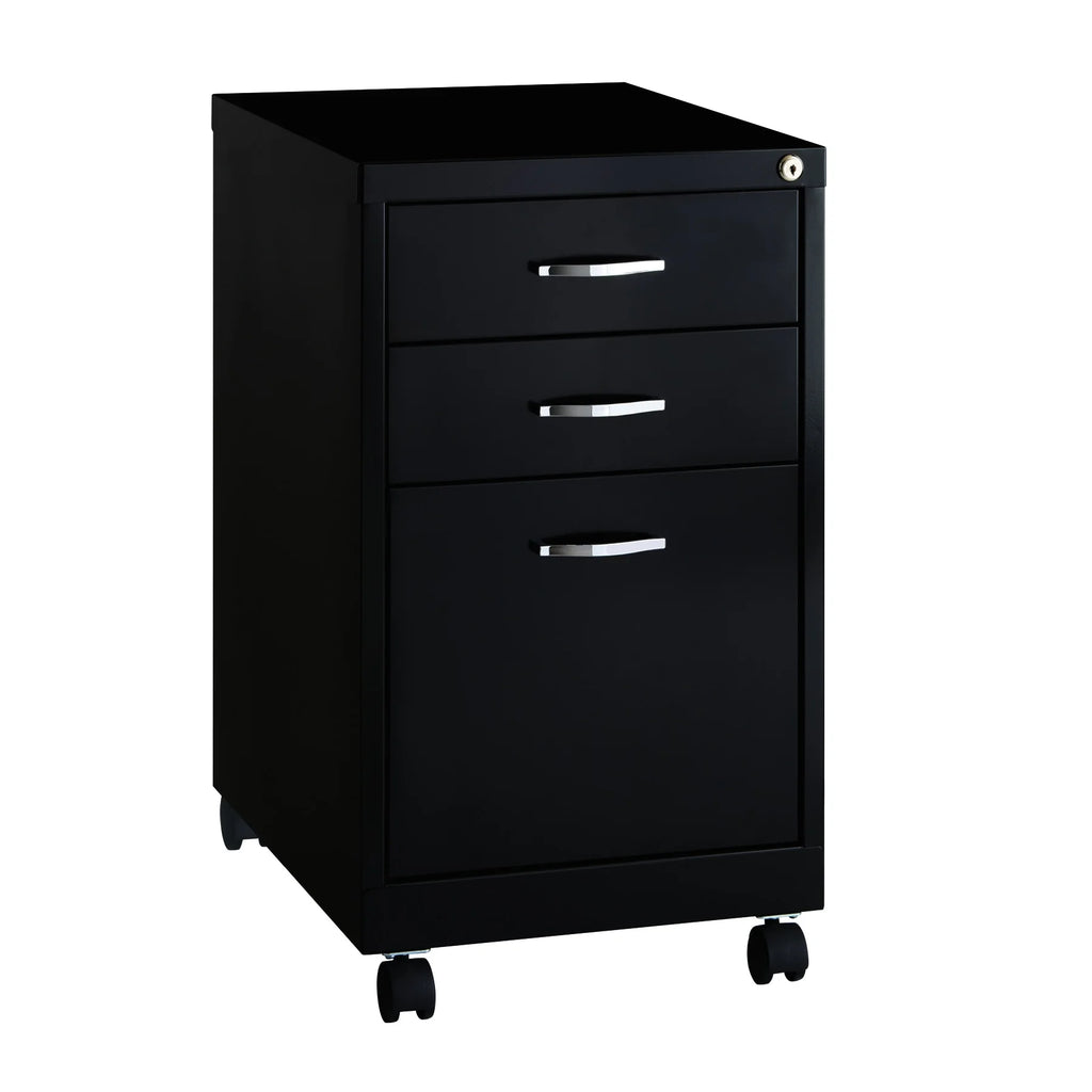 Black 3-Drawer Mobile File Cabinet R198